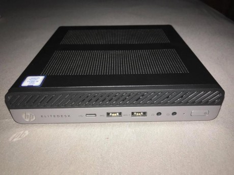 PC de escritorio mini HP EliteDesk 800 65W G3, Windows 10 Pro 64, Intel® Core i5-7500, SDRAM de 8 GB DDR4, 02
