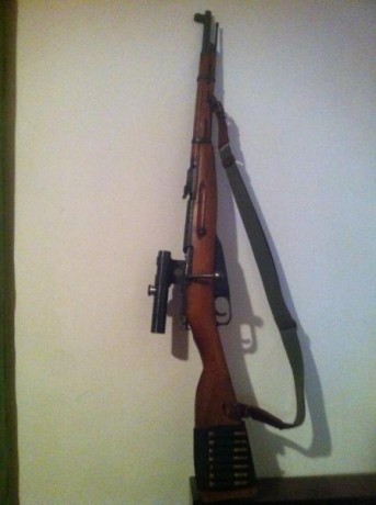 Vendo Mosin Nagant M38 de 1943, con visor PU y montura original, regalo caja municion de caza y colimador 40