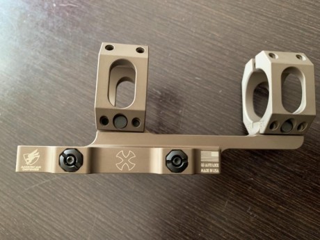 Hola , vendo montura NOVESKE  en color FDE  para visores de 30 mm de tubo.
https://www.brownells.es/AR-15/M16-QUICK-DETACH-OPTIC-MOUNT-Quick-Detach-Optic-Mount-NOVESKE-RIFLEWORKS-LLC-1-Piece-Universal-Rifles-30-mm-Dark-Earth-Quick-Detach-87-Extended-100004771

Precio 01