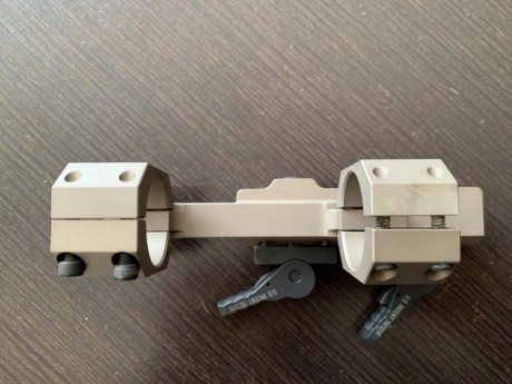 Hola , vendo montura NOVESKE  en color FDE  para visores de 30 mm de tubo.
https://www.brownells.es/AR-15/M16-QUICK-DETACH-OPTIC-MOUNT-Quick-Detach-Optic-Mount-NOVESKE-RIFLEWORKS-LLC-1-Piece-Universal-Rifles-30-mm-Dark-Earth-Quick-Detach-87-Extended-100004771

Precio 00