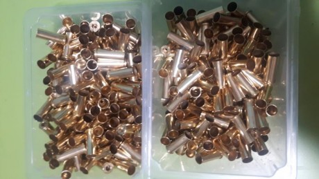 Vendo otras 1500 vainas del 32 Wad Cutter limpias, desenpistonadas, recalibradas y abocardadas.  Son de 00