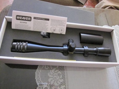 : Hola.
Pongo a la venta, un visor Weaver T24.está en perfecto estado,
lo he usado para tirar Mini F Clas, 00