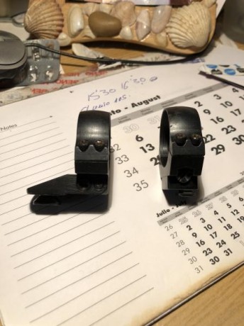 Pues eso, vendo anillas Apell para tubo de 30 VENDIDAS 00