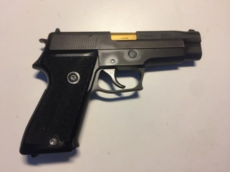 Pistola SigSauer P-220 9mm.
2 fundas y 2 cargadores.
Precio: 200€ 01