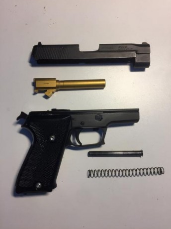 Pistola SigSauer P-220 9mm.
2 fundas y 2 cargadores.
Precio: 200€ 21