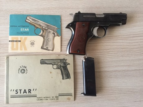 Buenas tardes, vendo arma corta Star DK 9mm Corto. 150 euros, el arma se puede ver en Madrid Noroeste 00
