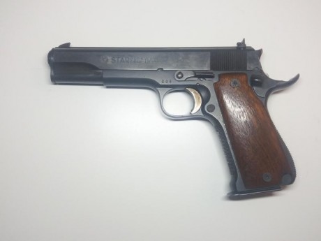 Vendo para hacer hueco para otro capricho. Pistola star modelo super ( creo ), del calibre 9mmPB, me toco 02