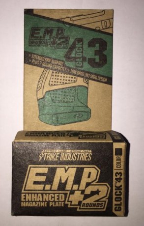 Se vende esta magnífica extensión para el cargador de pistolas GLOCK 43 del fabricante americano STRIKE 00