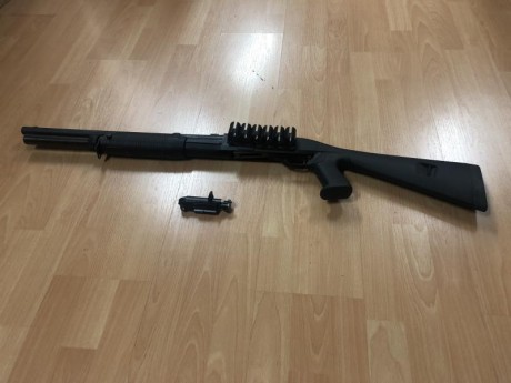Pongo a la venta mi preciosa Benelli M3 Super 90. El arma está muy bien cuidada y con pocos tiros.
Precio 20