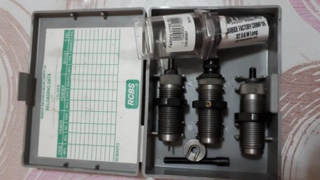 Vendidos gracias dies RCBS del 32 SW +Cuarto Die como nuevos muy poco uso, 80 € +portes, se encuentran 00