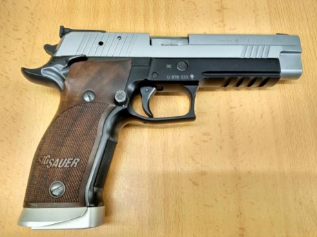 Vendo Sig Sauer P 226 X Five AL SO 5", la aligerada, peso 1030g.
Disparador ajustable entre 1 y 1,600 00