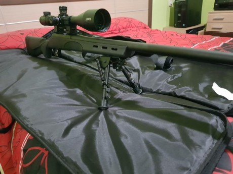 Rifle Remington sps varmint zurdo cal. 308, con visor Whalter PRS 5-30×56 RI, perfecto estado y pocos 01
