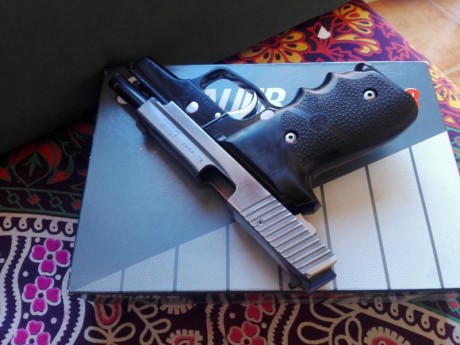 VENDO SIG SAUER P228 CON TRES CARGADORES, CAHAS HOGUE Y ORIGINALES. 300 EUROS GASTOS INCLUIDOS,
TAMBIEN 00