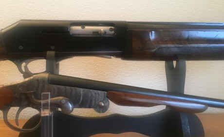 Vendo duo de escopetas en dos calibres.
-  FABARM   semiautomatica con polichoque.
, calibre 12/70
-  01