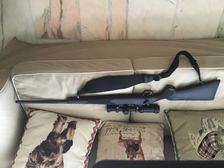 Vendo Rifle Marlin solo se dispararon 5 balas calibre 708 con visor de Montería 1-4 x24 con retícula iluminada. 01