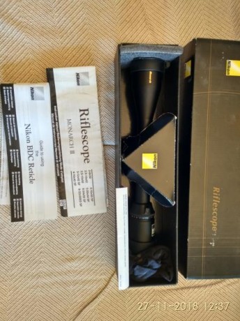 Vendo Visor Nikon Monarch III, en perfecto estado, sin marcas y rayaduras, solo ha salido dos veces al 02