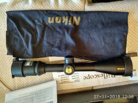 Vendo Visor Nikon Monarch III, en perfecto estado, sin marcas y rayaduras, solo ha salido dos veces al 11