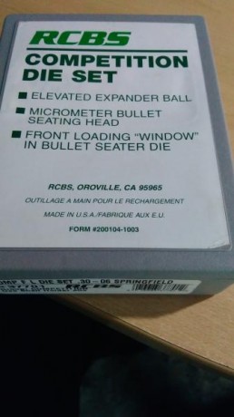 VENDIDOS---DIE RCBS COMPETITION CAL. 30-06 SPRINF.NUEVOS.

 0€ GASTOS INCLUIDOS. 

Regalo 02