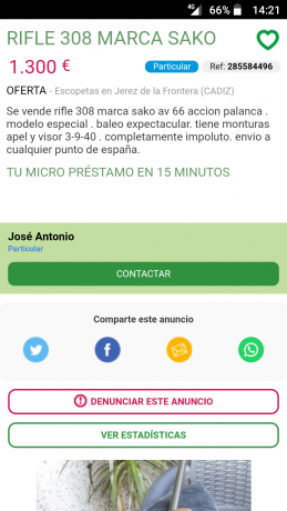 Hola, busco el palanquero de Sako,

será complicado, pero a ver si hay suerte.

Un saludo a todos 20