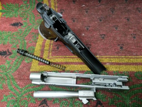 Vendo Sig Sauer P 226 X Five AL SO 5", la aligerada, peso 1030g.
Disparador ajustable entre 1 y 1,600 32