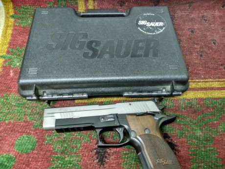 Vendo Sig Sauer P 226 X Five AL SO 5", la aligerada, peso 1030g.
Disparador ajustable entre 1 y 1,600 62