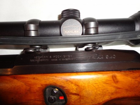 Vendo Rifle semiautomático HK 940, calibre 7 X 64, es el modelo corto, 2 cargadores de 2 cartuchos, regalo 00