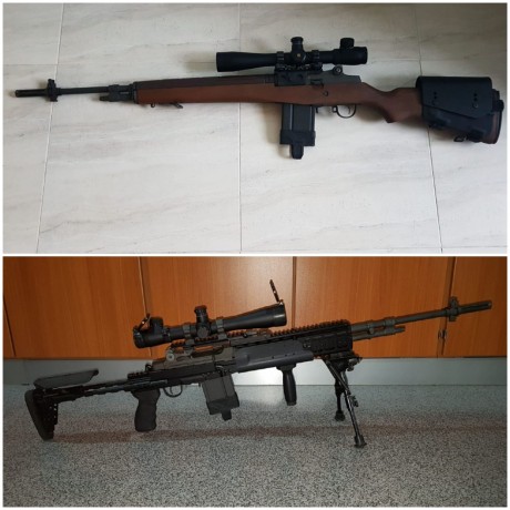  VENDIDA Hola.
Tengo en proposito poner a mi m14 un chasis EBR, y vendo una montura A. R. M. S. de perfil 10