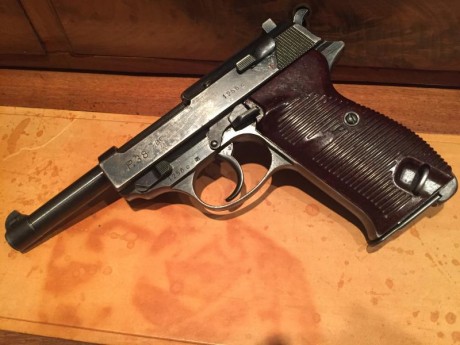 Se vende Walther P38 ac41 9para. fabricada en Mayo de 1941, pavon original con todos los numeros y marcajes 00