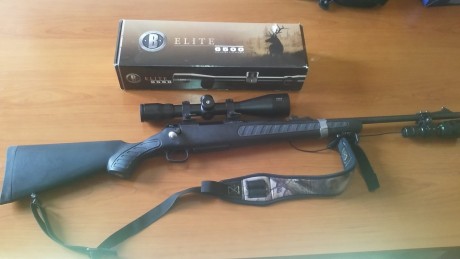 Rifle Tomshon Center cal. 308w. Visor BUSHNELL ELITE 6000.  2,5-16x50. Anillas portarifle de extracción 00