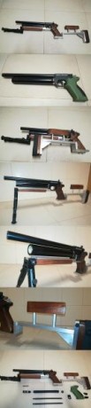 Pistola PCP Artemis PP700, en óptimo estado, con canon y shroud Weihrauch 4,5mm instalado, extremadamente 00