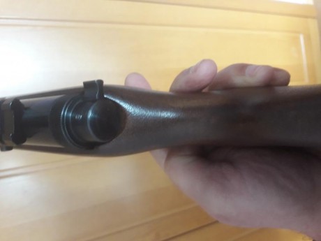 Vendo carabina semiautomática calibre 22LR Voere, madera barnizada mate, tacto áspero, muy precisa y no 02