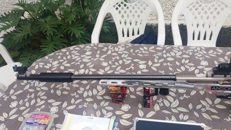 Carabina super Mach Anschutz 2013 acción cuadrada cañón corto
Culata Presice Aluminio.

Con diopter 7020 01