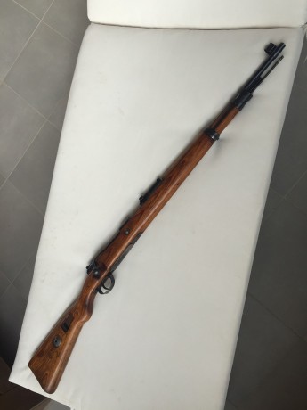 Rifle Mauser kar.98 bcd 41 Cal.7,91x57
Fabricacion Año 1941 - Gustloff Werke, Weimar
Arma se localiza 01