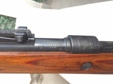 Rifle Mauser kar.98 bcd 41 Cal.7,91x57
Fabricacion Año 1941 - Gustloff Werke, Weimar
Arma se localiza 00