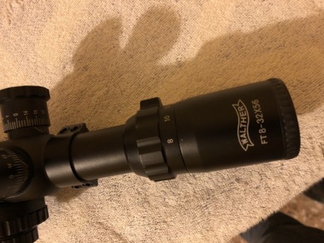 Vendo visor Walther Ft 8x32x56, reticula mildot, el cual adquiri  ya montado en un rifle 17 hmr  nuevo 02