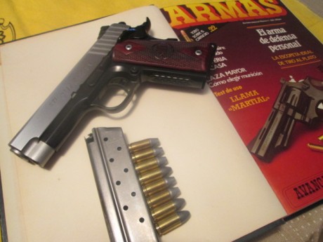 Buenos días, vendo pistola STI GUARDIAN 9mm., cañón 3,9", guiada con F, monohilera, cañón bull, recién 30