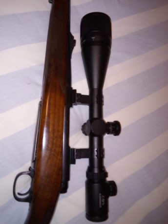 seeRifle de cerrojo clasico m-70 dd winchester calibre 30.06 bases anillas altas y visort 6x24x50 a toda 40