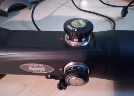 Cambio Visor Bushnell Yardage pro de 4-12x42 mm, telémetro láser y compensador de caída, - óptica con 01