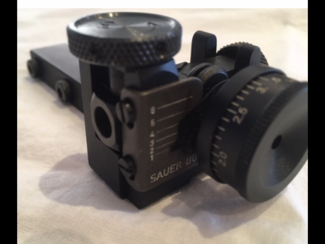 Vendo un diopter Sauer -Busk nuevo (100-600m)con el kit de diaphagma de Gehman , Tengo tambien las piezas 00