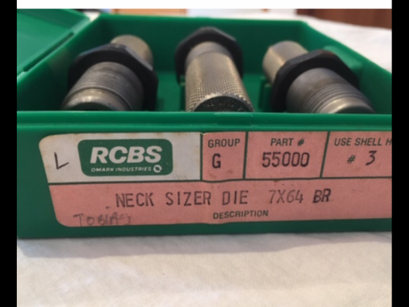 Vendo dies de 7x64 con un neck-die extra , casi sin usar.RCBS.80€+ portes
Whatsupp 616829128 00