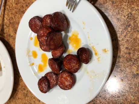 Hoy para comer acelgas hervidas y chuletón de vaca gallega vieja con seis semanas de maduración en cámara 172