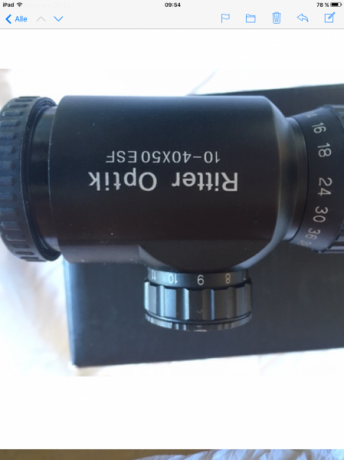 Vendo visor de Competition Ritter Optik ,reticula Mildot (se puede iluminar),1/8 click-moa,anillos 11mm 01