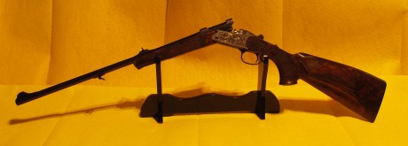 Hola

Un amigo vende:
BLASER  K95 EXCLUSIV cal.  7,5x55.
Rifle monotiro, con cañón  octogonal, estado 00