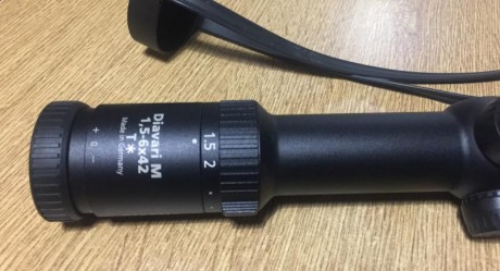 Vendo visor Zeiss Diavari M 1,5-6x42 T* DE CARRIL

Vendido 00