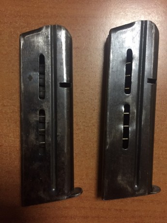 Vendo 2 cargadores de llama extra especial 9 largo, usados pero buen estado, uno se atranca la teja al 02