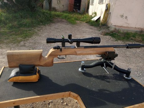 Vendo magnifica carabina Anchutz modelo 2007/2013,calibre 22LR, con accesorios, y maletín Walther, la 01