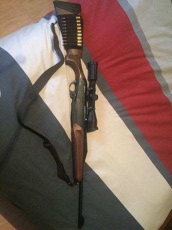 Se vende Benelli Argo E cal 300 wm con monturas Leupold QR y visor avistar 2,5/10x50 con retícula. Él 00