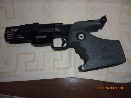  VENDIDA  PISTOLA WALTHER MODELO SSP, en muy buen estado, se traga todo tipo de munición, con su caja 10