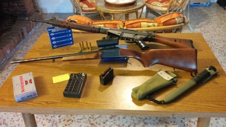 Hola. Cambio estos tres rifles solo en mano en Madrid separados o en lote.
Todos guiados en D y en perfecto 00
