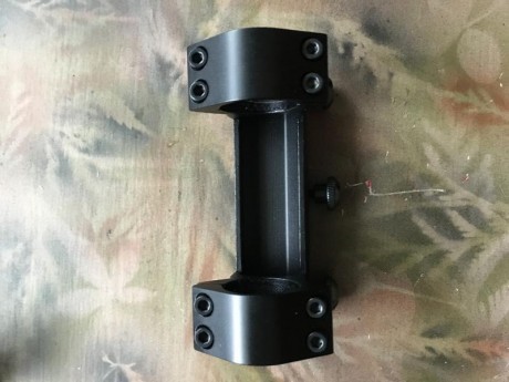 Vendo 3 juegos de monturas para visor con tubo de pulgada o 25,4 mm. Para carril weaver/picantiny monopieza, 01